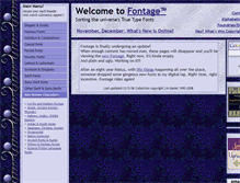 Tablet Screenshot of fontage.com